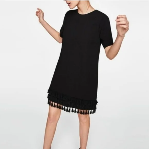 knee length dresses for ladies Zara White Pleated Mini Dress main image 0